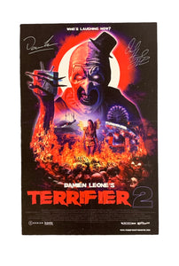 David Howard Thornton & Damien Leone Terrifier 2 Autographed Mini Poster