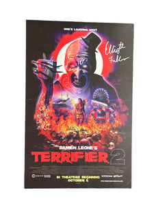 Elliot Fullam as Jonathan in Terrifier 2 Autographed 11x17 Mini Poster