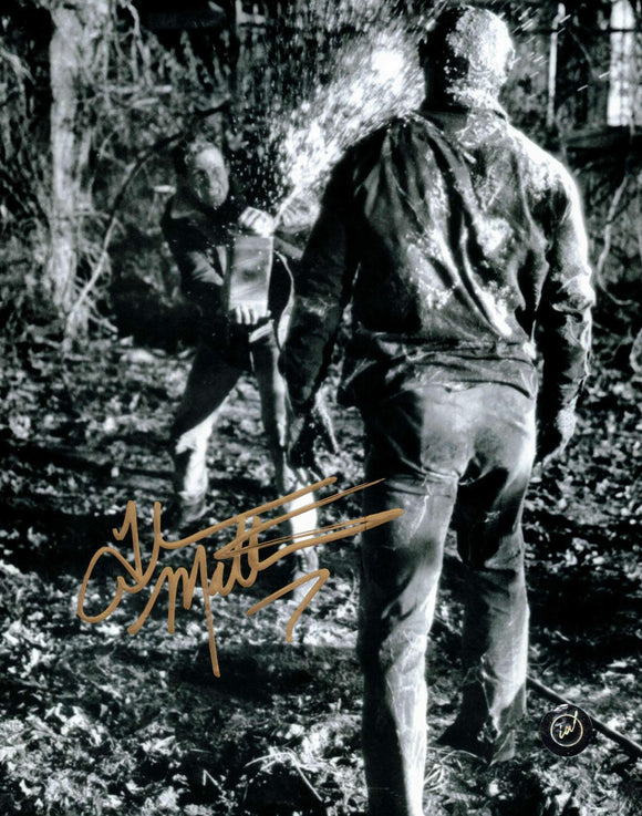 Thom Mathews Friday the 13th Autographed 8x10 in Gold Paint Pen