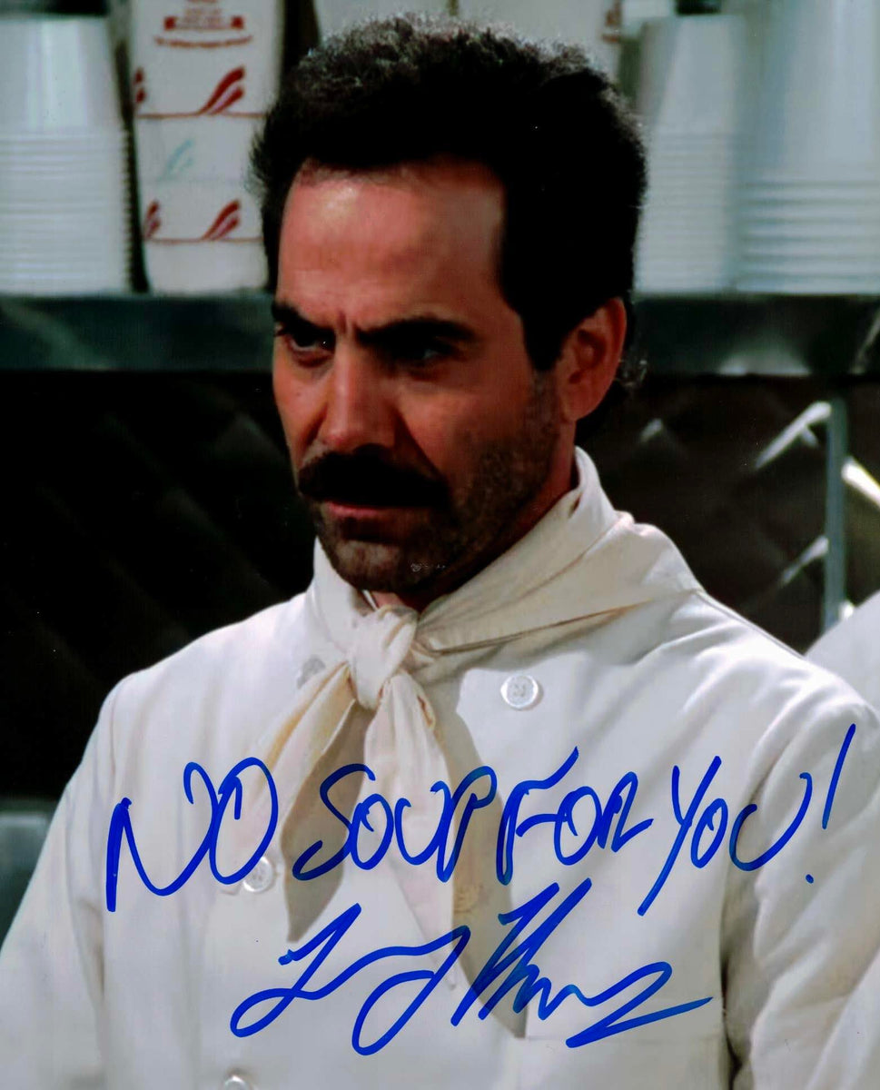 Larry Thomas the Soup Nazi Autographed Seinfeld 8x10 – Icon Autographs