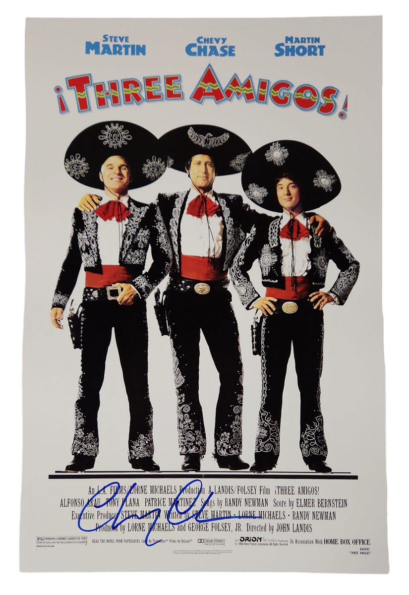 Chevy Chase Autographed Three Amigos 11x17 Poster – Icon Autographs