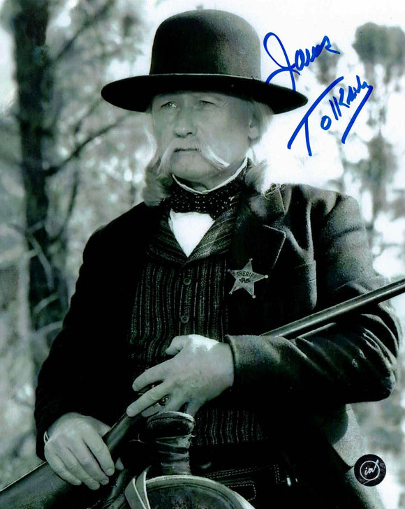 James Tolkan Back to the Future III Autographed 8x10 in Blue Sharpie