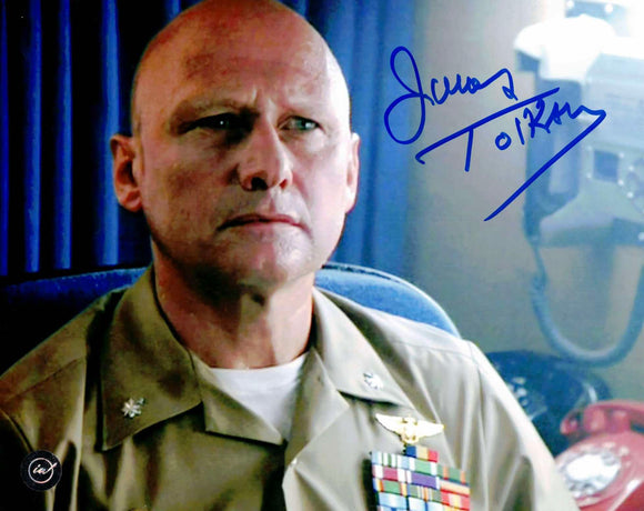 James Tolkan Top Gun Autographed 8x10 as Commander 