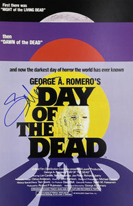 Tom Savini Day of the Dead Autographed 11x17 Poster