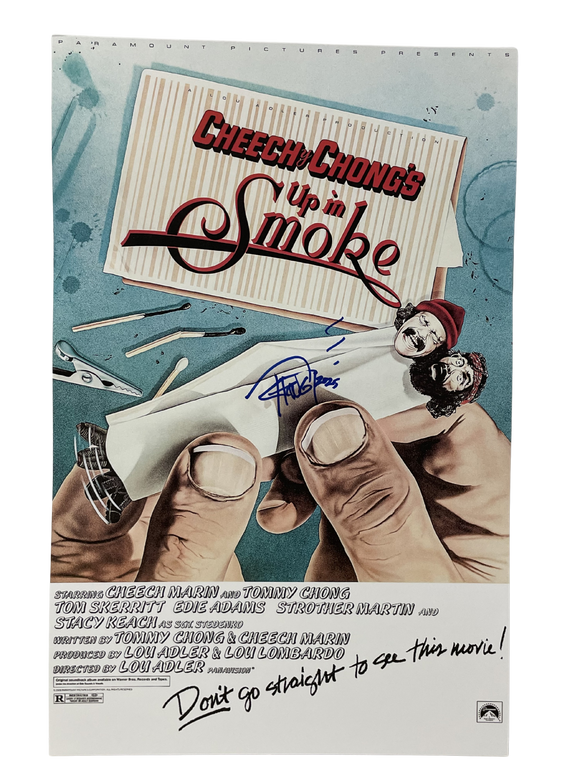 Tommy Chong Up in Smoke Autographed 11 x 17