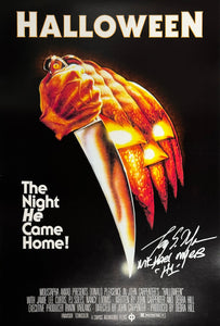 Tony Moran Autographed Michael Myers Halloween 11x17 Mini Poster