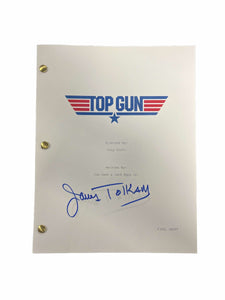 James Tolkan Top Gun Autographed Script cover as Commander "Stinger"