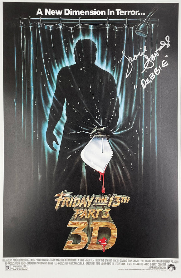 Tracie Savage Friday the 13th Part 3 Autographed 11x17 Poster