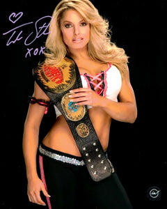 Trish Stratus WWF WWE Diva Promo 8x10 Autographed Photo