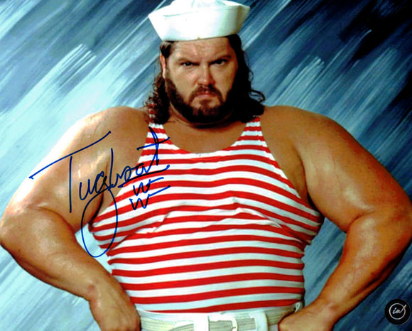 Tugboat Autographed Blue Sharpie 8x10