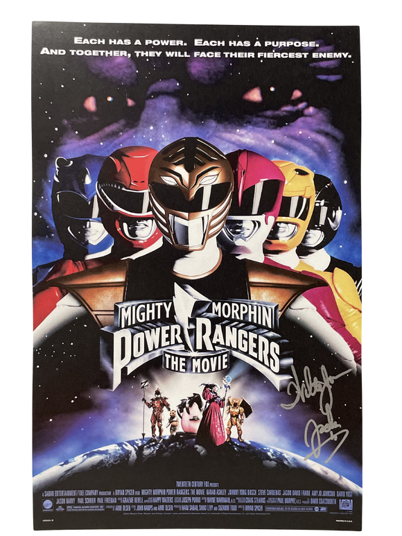 Walter Jones Mighty Morphin Power Rangers Signed 11x17 Poster