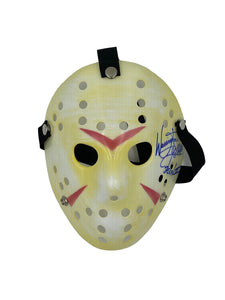 Warrington Gillette Autographed Friday the 13th Jason Voorhees Mask (Yellow)