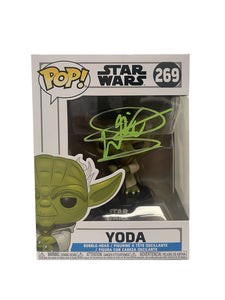Warwick Davis Star Wars Yoda Autographed Funko Pop #269