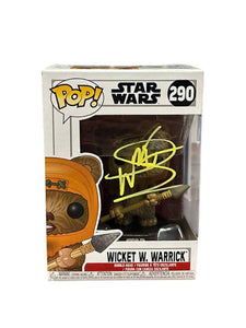 Warwick Davis Star Wars: Wicket W. Warrick Autographed Funko Pop #290