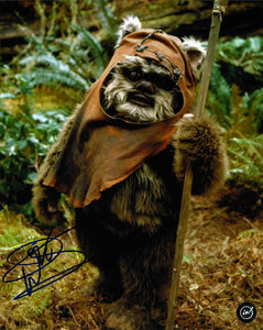 Warwick Davis Wicket the Ewok Star Wars Autographed 8x10