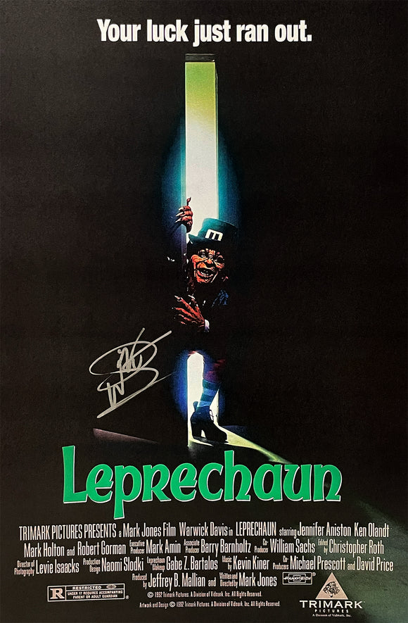 Warwick Davis Leprechaun Autographed 11x17 Poster