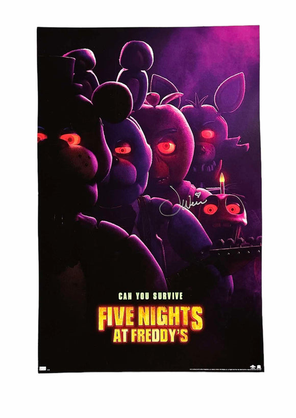 Jess Weiss Five Nights at Freddy's Autographed 11x17 Poster