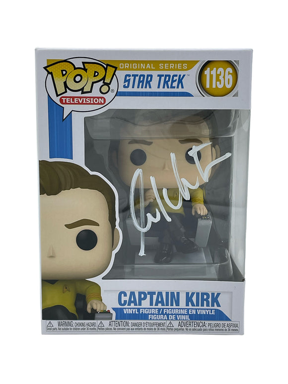 William Shatner Autographed Captain Kirk Funko Pop #1136