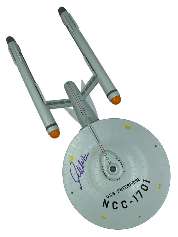 William Shatner Autographed USS Enterprise Model