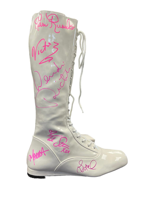 Diva's Autographed Full Size Wrestling Boot