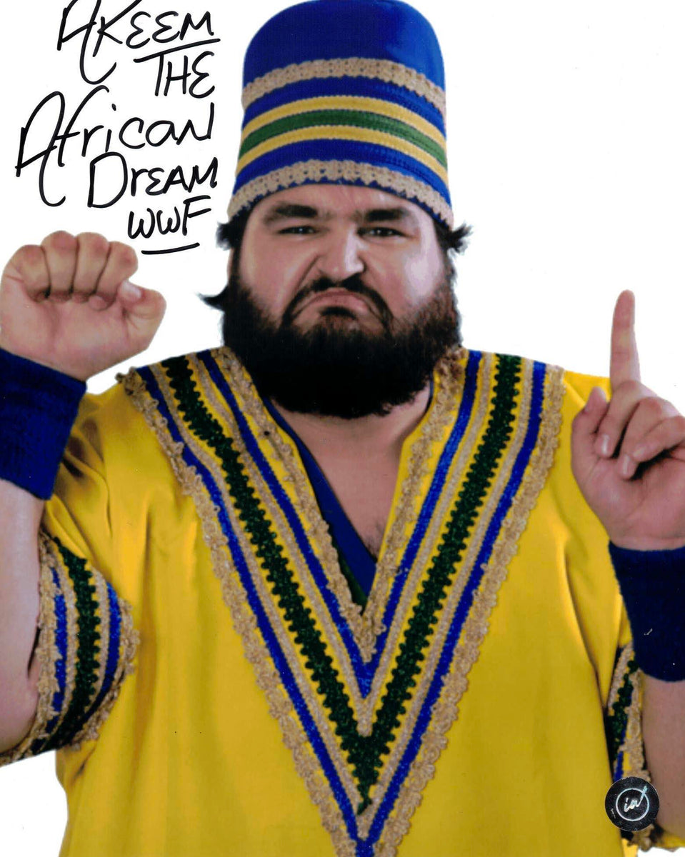 Akeem the African Dream WWF Autographed 8x10 – Icon Autographs