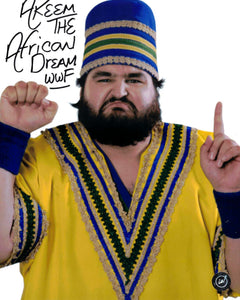 Akeem the African Dream WWF Autographed 8x10