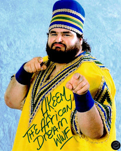 Akeem the African Dream WWF Autographed 8x10