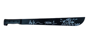 Ari Lehman autographed Machete with Custom Art Work