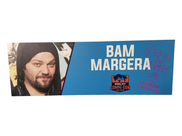 Bam Margera Jackass Francise Signed Nameplate