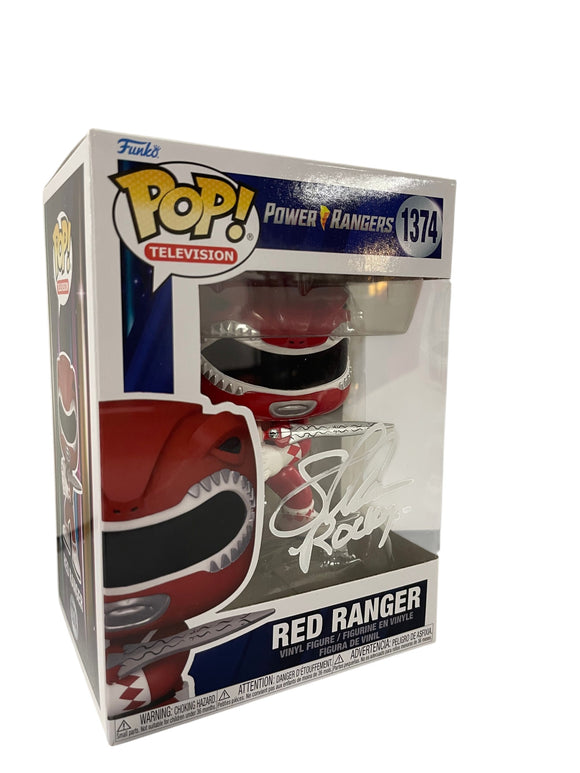 Steve Cardenas Autographed Red Ranger Funko #1374