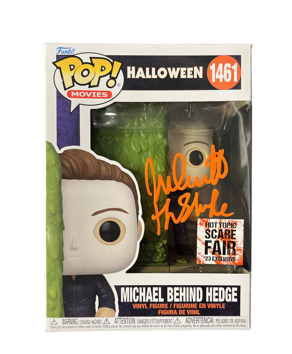 Nick Castle Michael Myers Behind Hedge Halloween Autographed Funko Pop