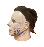 Halloween Cast Autographed Michael Myers Mask by John Carpenter/ Nick Castle/PJ Soles/Sandy Johnson/William Sandin