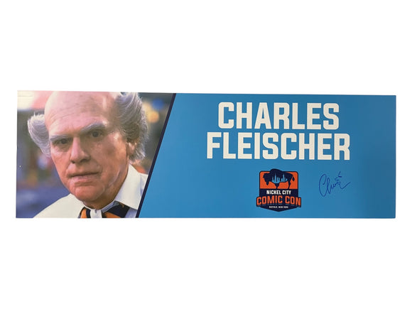 Charles Fleischer Back to the Future Part 2 Signed Nameplate