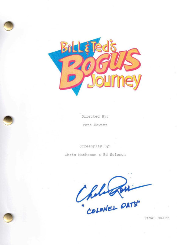 Chelcie Ross Bill Ted's Bogus Journey replica Script Cover