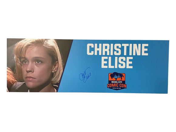 Christine Elise Child's Play 2 Signed Nameplate
