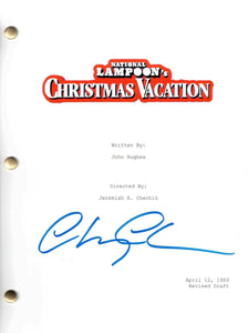 Legendary Comedian Chevy Chase  National Lampoon's Christmas Vacation Replica script Cover