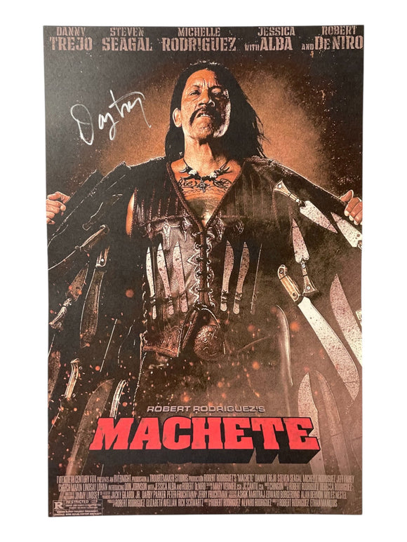 Danny Trejo Machete Signed 11x17 Poster