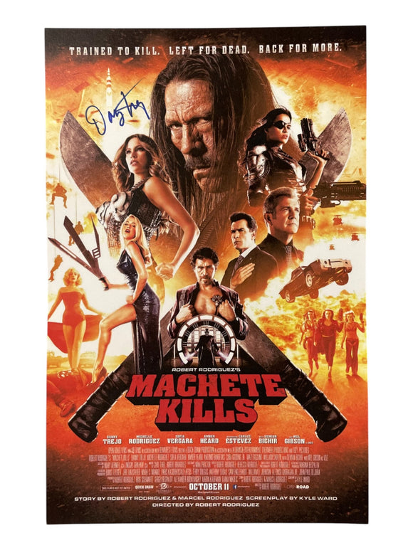 Danny Trejo Machete Kills Signed 11x17 Poster