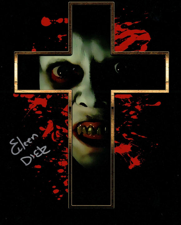 Eileen Dietz in the Exorcist as Demon Pazuzu Cross Autographed 8x10