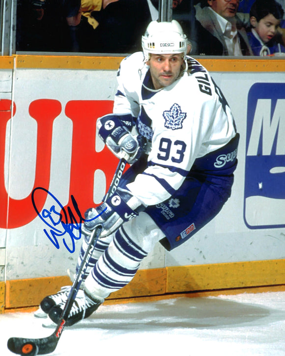 Doug Gilmour Signed Maple Leafs 8x10 Photo