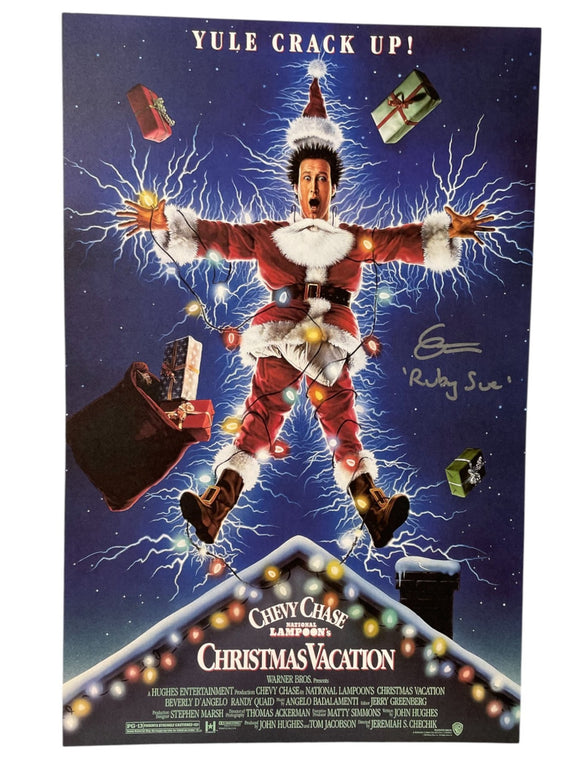 Ellen Latzen National Lampoon's Christmas Vacation Signed 11x17 Poster