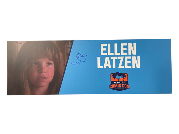 Ellen Latzen National Lampoon's Christmas Vacation Signed Nameplate