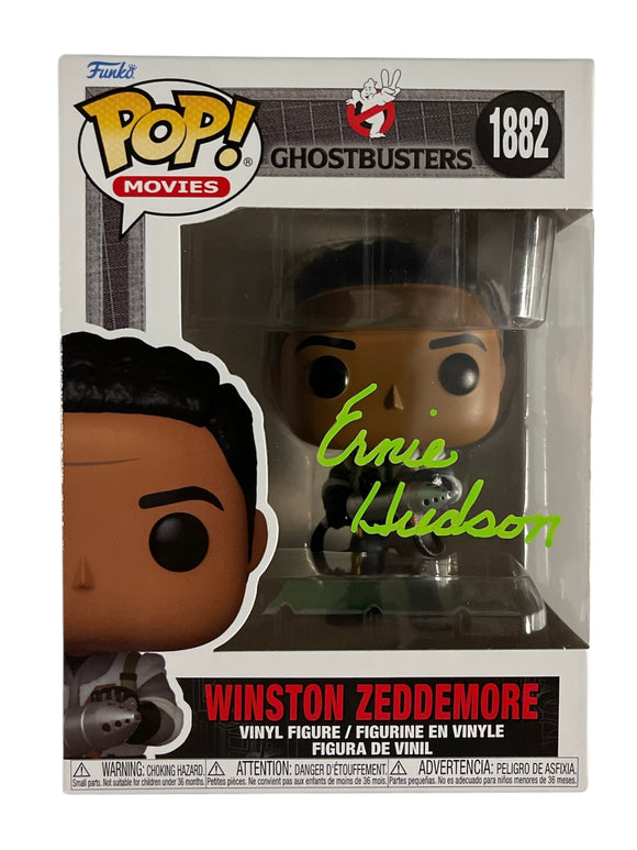 Ernie Hudson Ghostbusters Autographed Funko as Winston Zeddemore