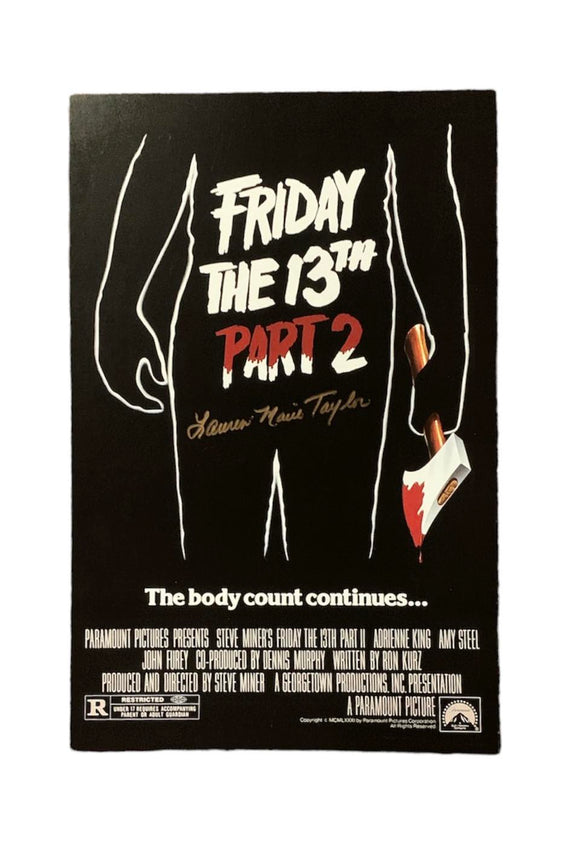 Lauren-Marie Taylor Friday the 13th Part 2 Autographed Poster