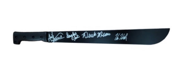 Friday the 13th Autographed Machete FOUR JASON AUTOGRAPHS