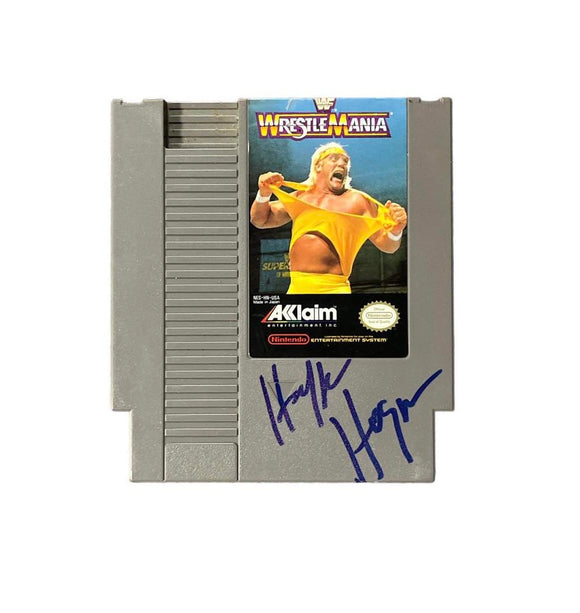 Hulk Hogan Autographed WWF WrestleMania Nintendo Cartridge