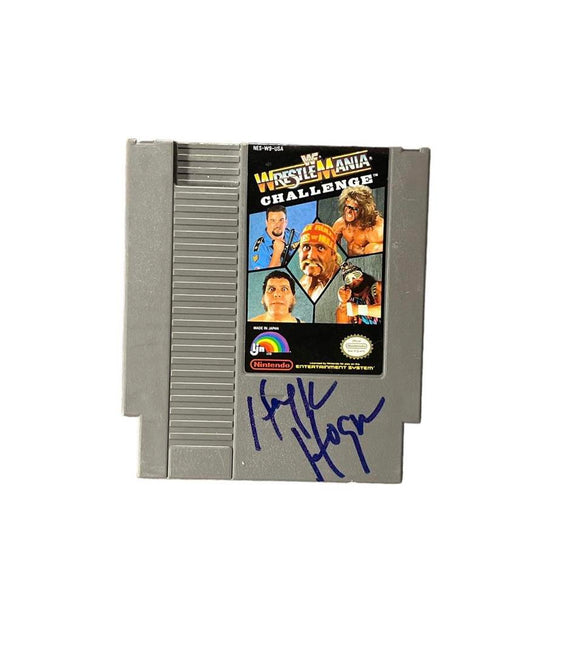 Hulk Hogan Autographed WWF WrestleMania Challenge Nintendo Cartridge