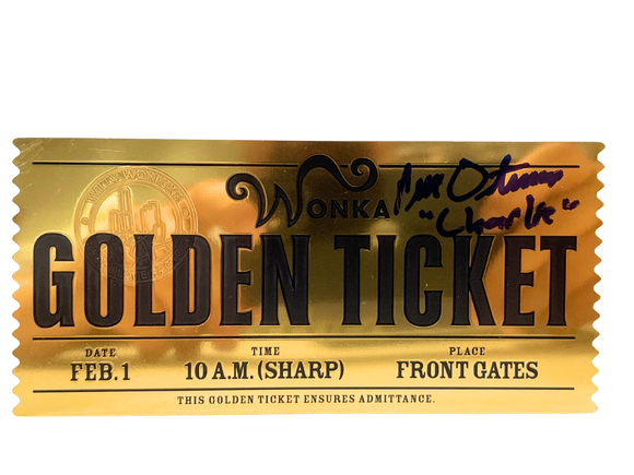 Peter Ostrum  Willy Wonka & the Chocolate Factory Signed Golden Ticket