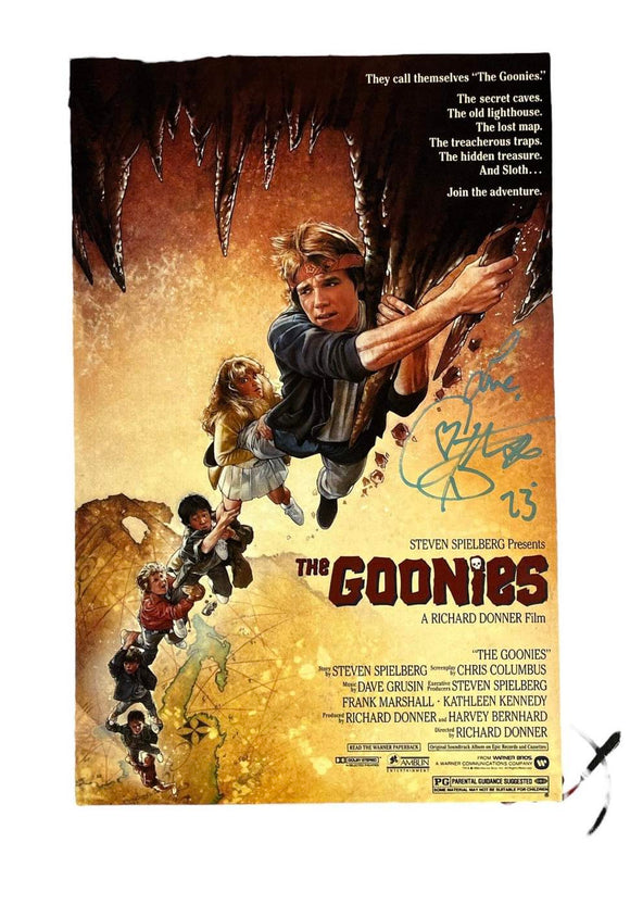 Corey Feldman the Goonies Autographed Mini Poster