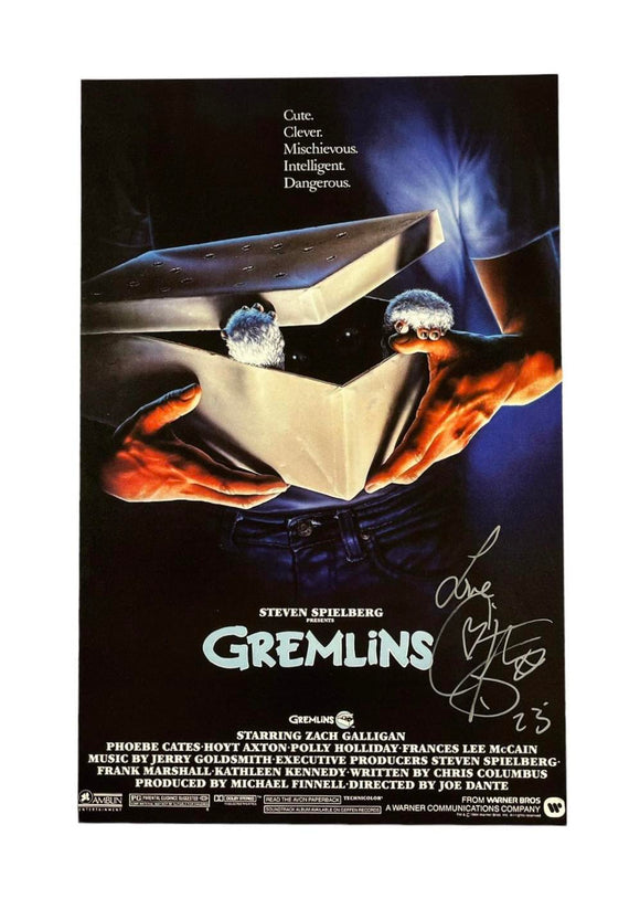 Corey Feldman Gremlins Autographed Mini Poster